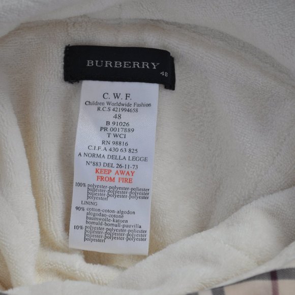 burberry cwf label